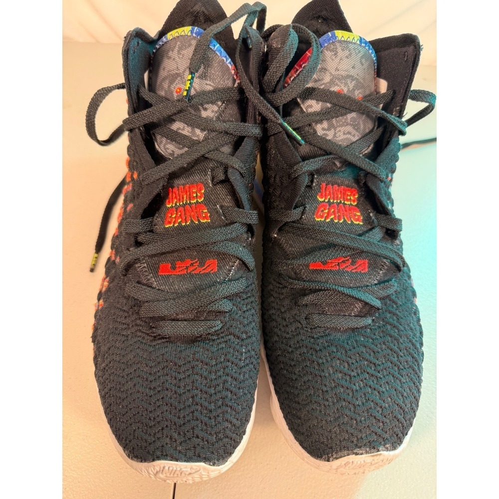 Nike LeBron 17 James Gang Black Multi Color BQ3177-005 Mens 11.5 Basketball Shoe - Picture 12 of 12